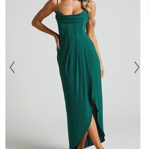 Showpo Andrina Green Midi Dress